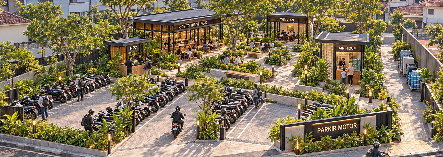 Illustration of Ride to Thrive Park at TTC Jakarta